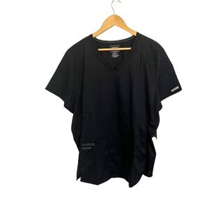 Cherokee Revolution Black Scrub Top